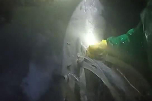 澄迈消防水池堵漏现场